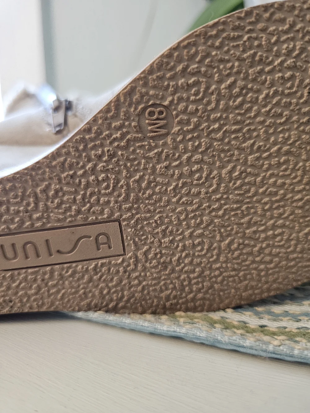 Unisa Taupe Shearling-Trim Wedge Bootie